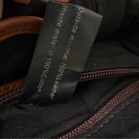 HARBOUR 2nd Small Leather Quilted Backpack Bag Cognac Whiskey Brown main image 11